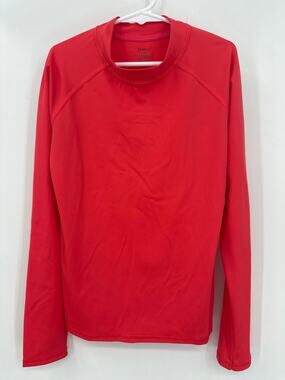 QUINCE Long Sleeve Rash Guard Size 10 Tangerine Orange UPF 50+ Sun Protection